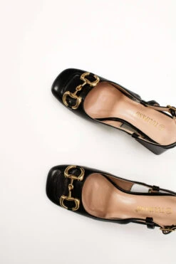 Γόβες Open Heel με Χρυσή Αγκράφα 9 Γόβες Open Heel με Χρυσή Αγκράφα -Papoutsi Greece goves open heel me xrusi agkrafa 71275 wekp