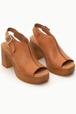 LUIGI DESIGN - Δερμάτινα Clogs Peep Toe με Τόκα -Papoutsi Greece luigi design dermatina pedila peep toe me toka 94435 80k8 1