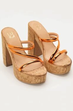 LUIGI DESIGN - Mules με Φελλό & Λουράκια