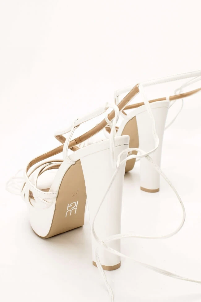 LUIGI DESIGN - Πέδιλα Lace Up με Λουριά & Φιάπα 4 LUIGI DESIGN - Πέδιλα Lace Up με Λουριά & Φιάπα - Image 4