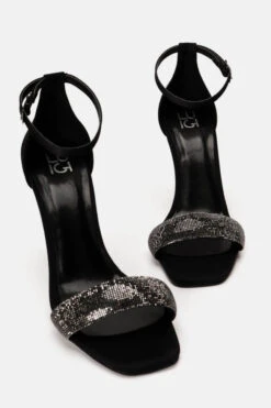 LUIGI DESIGN - Πέδιλα Σατέν με Strass -Papoutsi Greece luigi design pedila saten me strass 82399 i0yy