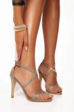 LUIGI DESIGN - Πέδιλα Στιλέτο με Χιαστί Λουριά