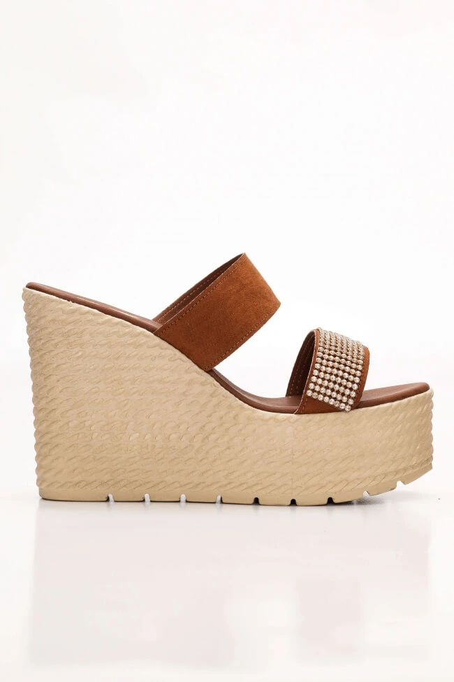 LUIGI DESIGN - Πλατφόρμες με Διακοσμητικά Strass 2 LUIGI DESIGN - Πλατφόρμες με Διακοσμητικά Strass - Image 2