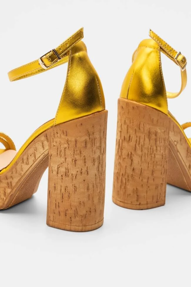 LUIGI DESIGN - Πέδιλα με Φελλό & Strass 5 LUIGI DESIGN - Πέδιλα με Φελλό & Strass - Image 5