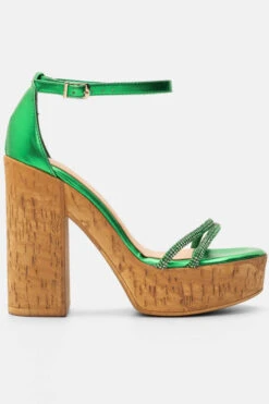 LUIGI DESIGN - Πέδιλα με Φελλό & Strass -Papoutsi Greece luigi design platformes me fello strass 94715 0s1k