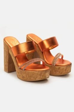 LUIGI DESIGN - Mules με Φελλό & Strass