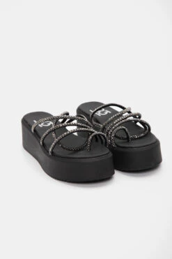 LUIGI DESIGN - Πλατφόρμες με Λοξό Λουράκι & Strass -Papoutsi Greece luigi design platformes me lokso louraki strass 95425 1zc7