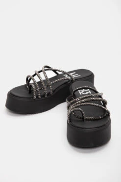 LUIGI DESIGN - Πλατφόρμες με Λοξό Λουράκι & Strass -Papoutsi Greece luigi design platformes me lokso louraki strass 95425 3z71