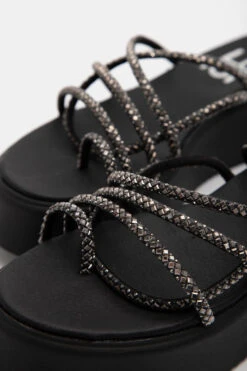 LUIGI DESIGN - Πλατφόρμες με Λοξό Λουράκι & Strass -Papoutsi Greece luigi design platformes me lokso louraki strass 95425 eetm