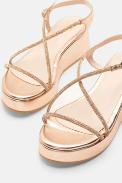 LUIGI DESIGN - Πλατφόρμες με Χιαστί Λουράκια απο Strass -Papoutsi Greece luigi design platformes me xiasti lourakia apo str 95207 yoj1