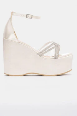 LUIGI DESIGN - Πλατφόρμες Σατέν με Χιαστί Λουράκια απο Strass 6 LUIGI DESIGN - Πλατφόρμες Σατέν με Χιαστί Λουράκια απο Strass -Papoutsi Greece luigi design platformes saten me xiasti lourakia a 92093 zpk7