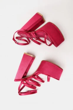 LUIGI DESIGN - Πέδιλα Σατέν με Τακούνι & Φιάπα 6 LUIGI DESIGN - Πέδιλα Σατέν με Τακούνι & Φιάπα -Papoutsi Greece luigi desing pedila saten me takouni fiapa 73503 37ue