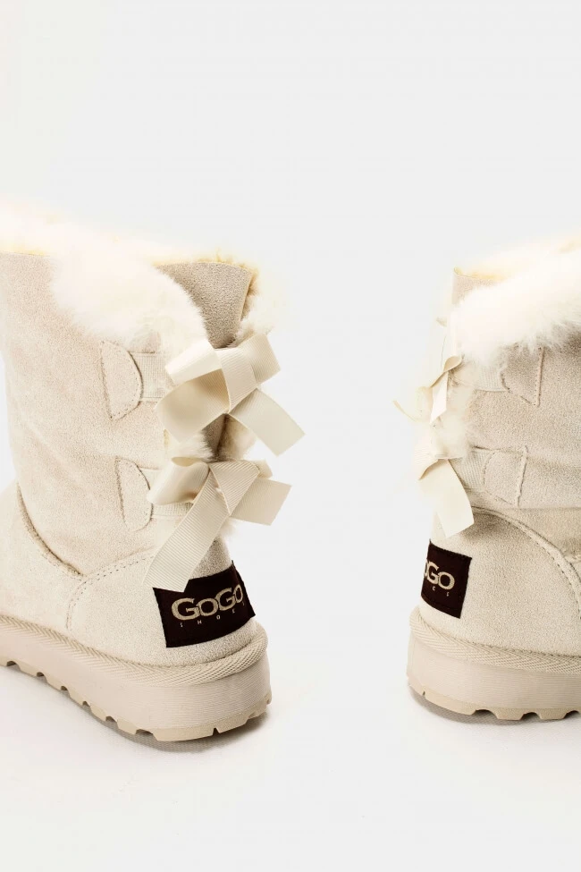 Μποτάκια με Εσωτερική Επένδυση Γούνας & Φιόγκους 4 Μποτάκια με Εσωτερική Επένδυση Γούνας & Φιόγκους - Image 4