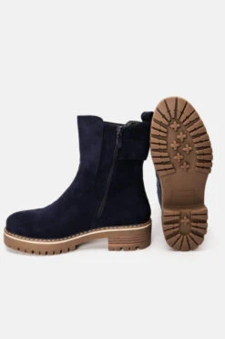 Μποτάκια Suede με Λάστιχο & Τόκα -Papoutsi Greece mpotakia suede me lastixo toka 80257 eca2