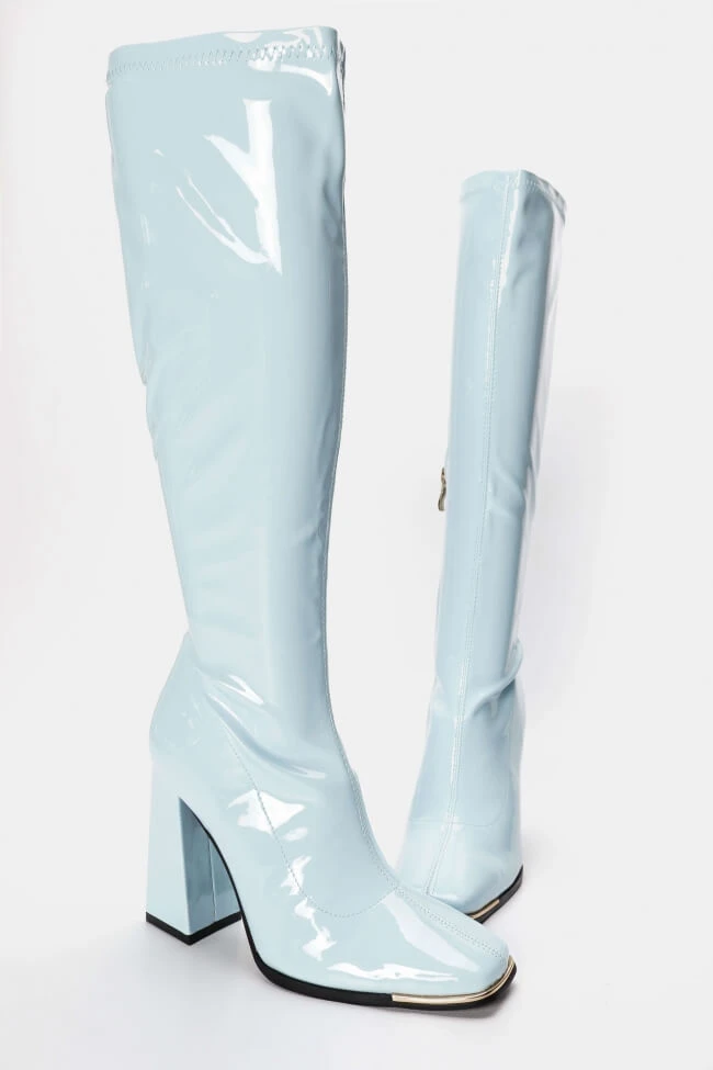 Μπότες Λουστρίνι με Μεταλλική Λεπτομέρεια Μπροστά 3 Μπότες Λουστρίνι με Μεταλλική Λεπτομέρεια Μπροστά - Image 3