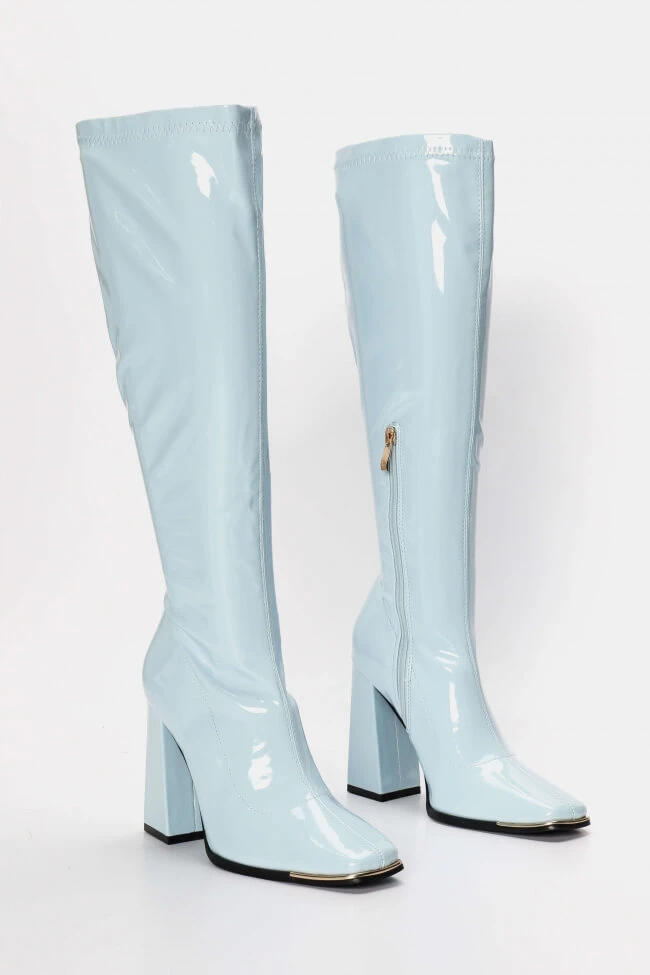 Μπότες Λουστρίνι με Μεταλλική Λεπτομέρεια Μπροστά 1 Μπότες Λουστρίνι με Μεταλλική Λεπτομέρεια Μπροστά