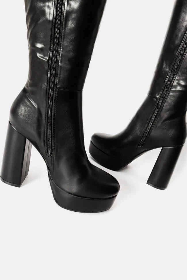 Μπότες με Φιάπα & Τακούνι 3 Μπότες με Φιάπα & Τακούνι - Image 3