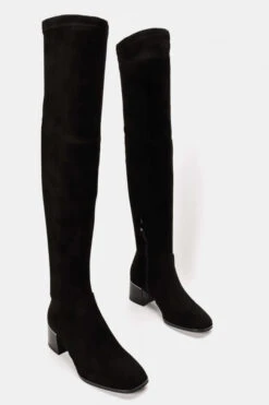 Μπότες Over The Knee με Μεταλική Λεπτομέρεια στο Τακούνι -Papoutsi Greece mpotes over the knee me metaliki leptomereia sto t 77045 3okk