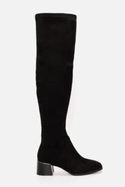 Μπότες Over The Knee με Μεταλική Λεπτομέρεια στο Τακούνι
