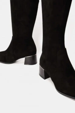 Μπότες Over The Knee με Μεταλική Λεπτομέρεια στο Τακούνι -Papoutsi Greece mpotes over the knee me metaliki leptomereia sto t 77045 cop0