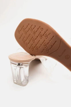 Mules με Διάφανο Τακούνι & Λουράκια -Papoutsi Greece mules me diafano takouni lourakia 91073 fnhd