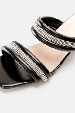 Mules με Μεσαίο Τακούνι & Strass -Papoutsi Greece mules me mesaio takouni strass 90065 xwgs