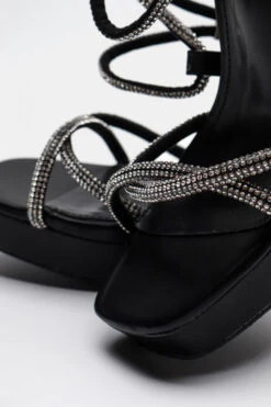 Πέδιλα με Τακούνι & Λουράκια απο Strass -Papoutsi Greece mules me takouni lourakia apo strass 91719 7sb9