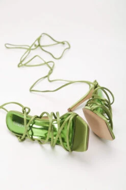 Πέδιλα Σατέν Lace Up -Papoutsi Greece mules saten lase up 58881 eh1s