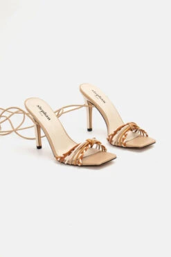 Πέδιλα Lace Up με Πλεξούδα -Papoutsi Greece pedila lace up me pleksouda 92321 g8j2