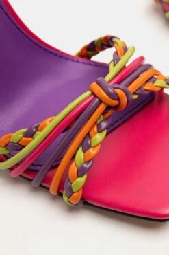 Πέδιλα Lace Up με Πλεξούδα -Papoutsi Greece pedila lace up me pleksouda 92323 50ht