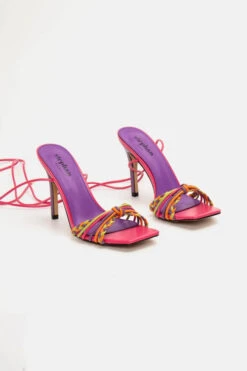 Πέδιλα Lace Up με Πλεξούδα -Papoutsi Greece pedila lace up me pleksouda 92323 rreg