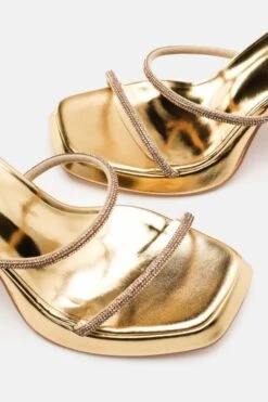 Πέδιλα Lace Up με Τακούνι & Strass -Papoutsi Greece pedila lace up me takouni strass 90713 fkbb