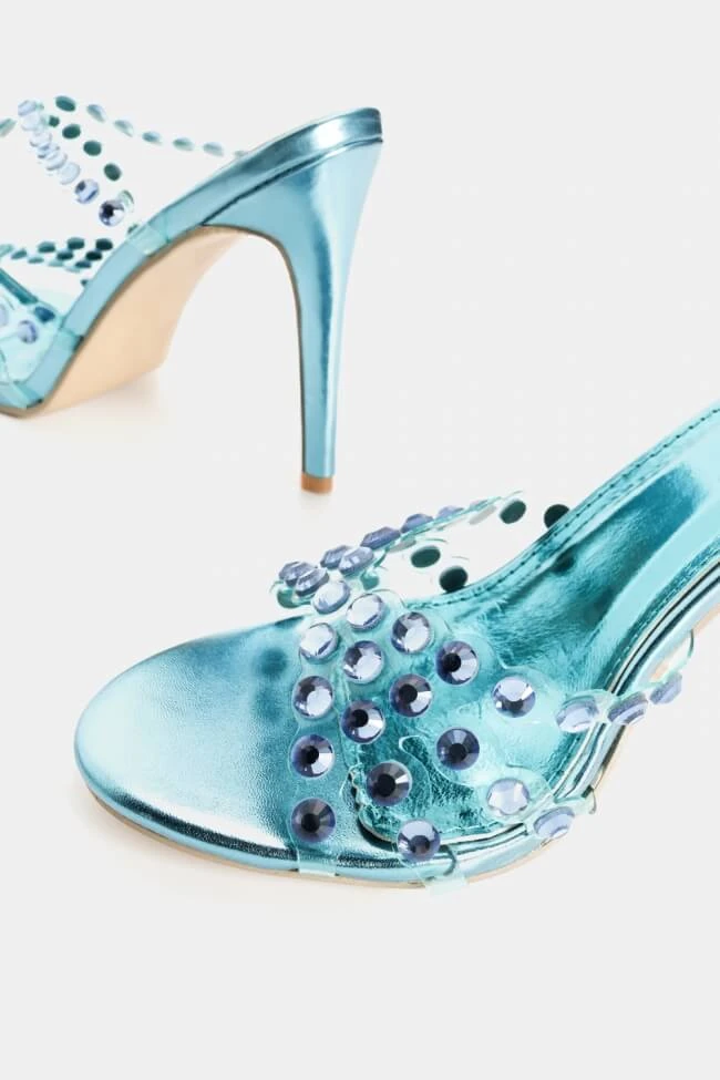 Πέδιλα με Διαφάνεια & Διακοσμητικές Πέτρες 5 Πέδιλα με Διαφάνεια & Διακοσμητικές Πέτρες - Image 5