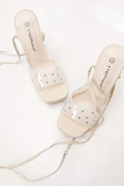 Πέδιλα με Διαφάνεια & Strass -Papoutsi Greece pedila me diafaneia strass 68603 7kzz