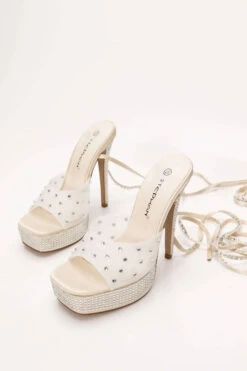 Πέδιλα με Διαφάνεια & Strass -Papoutsi Greece pedila me diafaneia strass 68603 ee3o