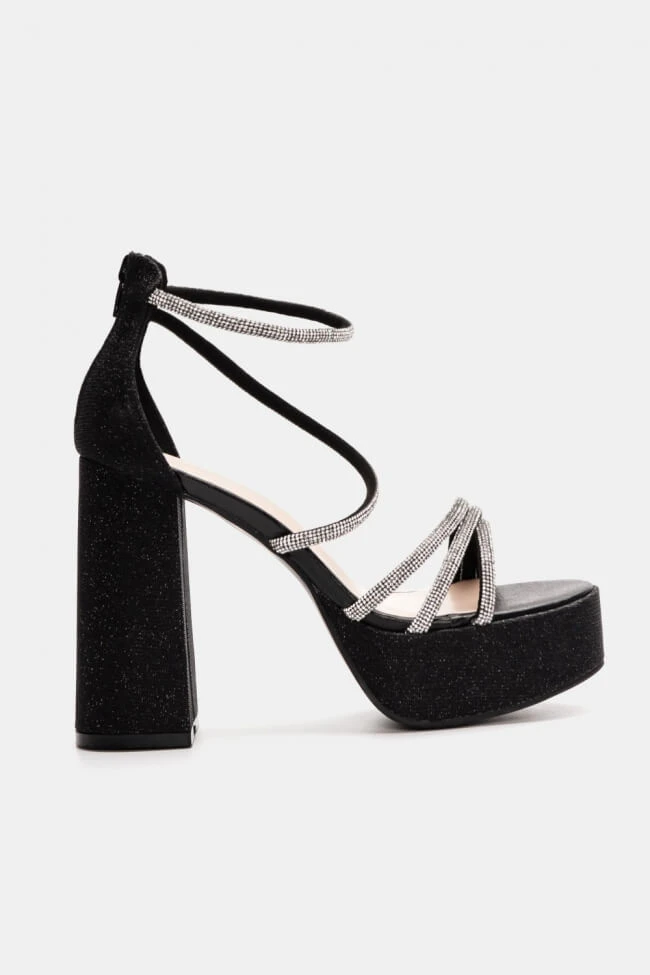 Πέδιλα με Glitter & Strass 1 Πέδιλα με Glitter & Strass