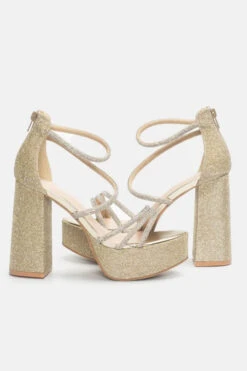 Πέδιλα με Glitter & Strass -Papoutsi Greece pedila me glitter strass 90619 xlr0