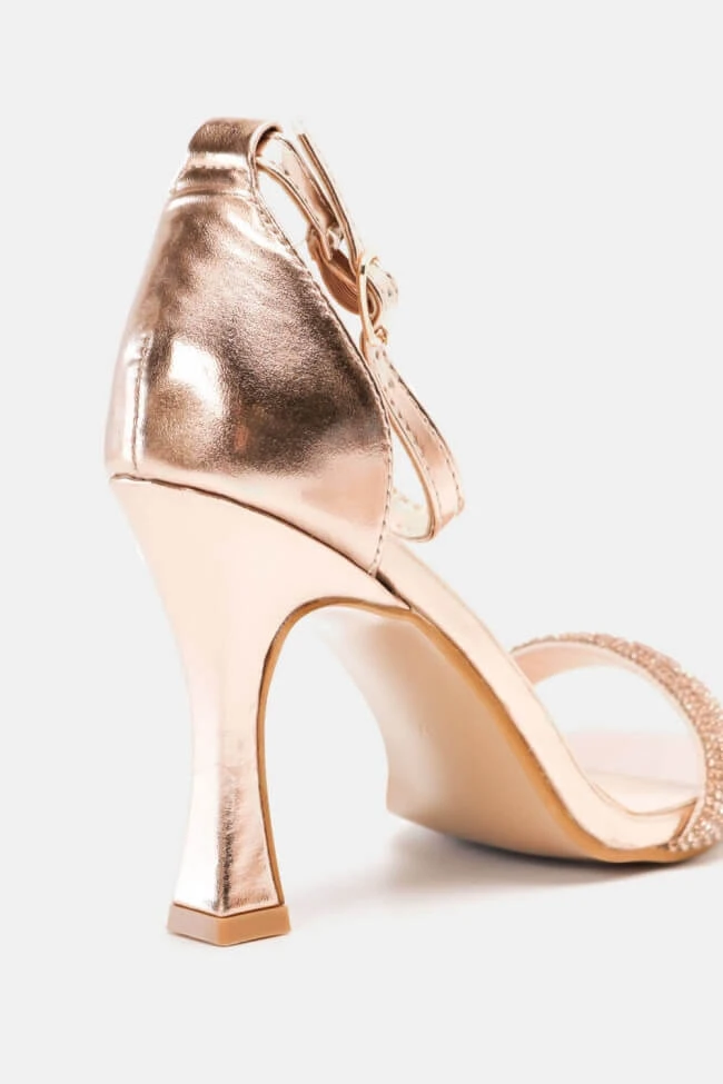 Πέδιλα με Ιδιαίτερο Τακούνι & Strass 5 Πέδιλα με Ιδιαίτερο Τακούνι & Strass - Image 5