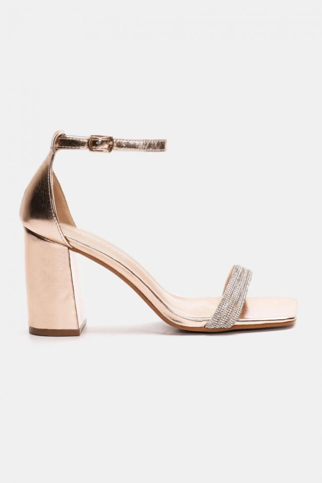 Πέδιλα με Κλειστή Φτέρνα & Λουράκια απο Strass 2 Πέδιλα με Κλειστή Φτέρνα & Λουράκια απο Strass - Image 2