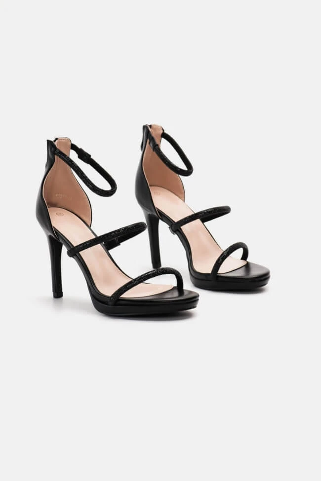 Πέδιλα με Λουράκια απο Strass & Φερμουάρ 3 Πέδιλα με Λουράκια απο Strass & Φερμουάρ - Image 3