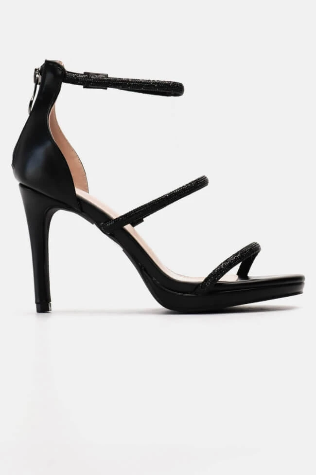 Πέδιλα με Λουράκια απο Strass & Φερμουάρ 2 Πέδιλα με Λουράκια απο Strass & Φερμουάρ - Image 2