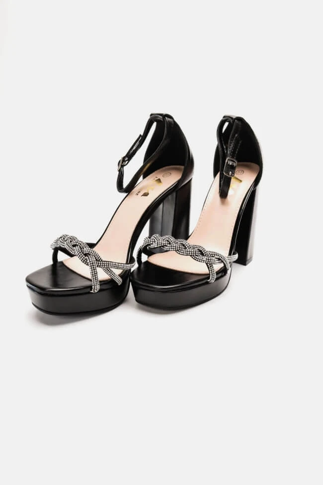 Πέδιλα με Λουράκια Πλεξούδα απο Strass & Φιάπα 5 Πέδιλα με Λουράκια Πλεξούδα απο Strass & Φιάπα - Image 5