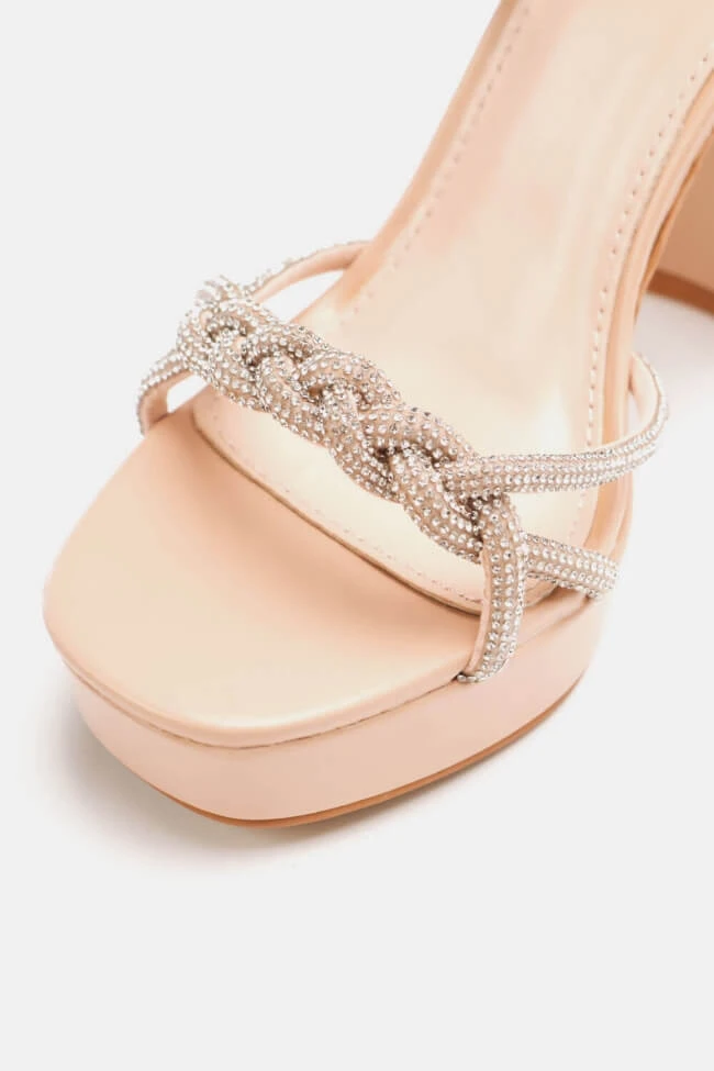 Πέδιλα με Λουράκια Πλεξούδα απο Strass & Φιάπα 4 Πέδιλα με Λουράκια Πλεξούδα απο Strass & Φιάπα - Image 4