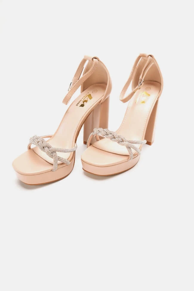 Πέδιλα με Λουράκια Πλεξούδα απο Strass & Φιάπα 5 Πέδιλα με Λουράκια Πλεξούδα απο Strass & Φιάπα - Image 5