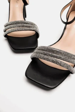 Πέδιλα με Μεσαίο Τακούνι & Λουριά απο Strass -Papoutsi Greece pedila me mesaio takouni louria apo strass 88967 vav1