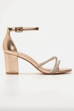 Πέδιλα με Μεσαίο Τακούνι & Strass