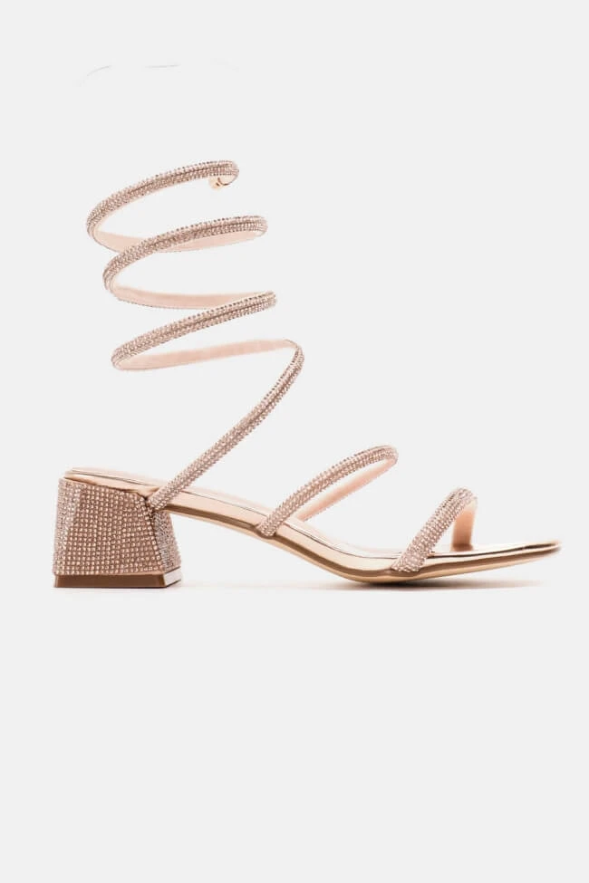 Πέδιλα με Περιστρεφόμενο Λουράκι απο Strass 2 Πέδιλα με Περιστρεφόμενο Λουράκι απο Strass - Image 2