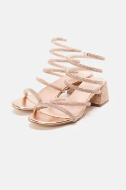 Πέδιλα με Περιστρεφόμενο Λουράκι απο Strass