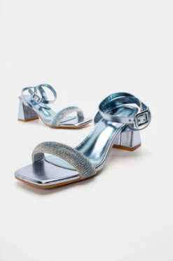 Πέδιλα με Τετράγωνη Μύτη & Strass -Papoutsi Greece pedila me tetragwni muti strass 92289 1o54