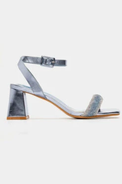 Πέδιλα με Τετράγωνη Μύτη & Strass